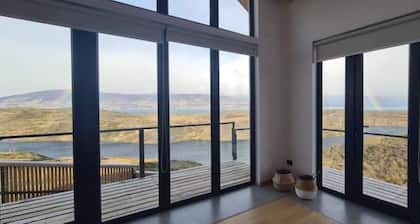 Luxury house in Puerto Fjord, Adventure retreat & marina in Patagonia, Chile.