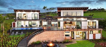 Hale Keaka: Luxury Modern Estate w/ Pool, Outdoor Showers, Hot Tub & Ocean Views