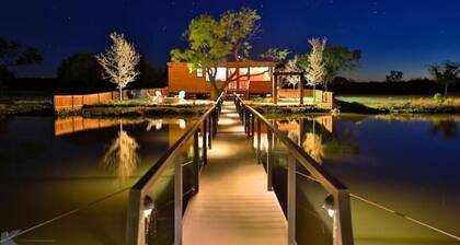 The Belle Plain Caboose is a secluded romatic stay with great fishing!