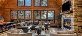 Beau Chateau - enchanting lake villa with hot tub, fireplaces, & generous deck