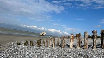 Vlak bij het strand