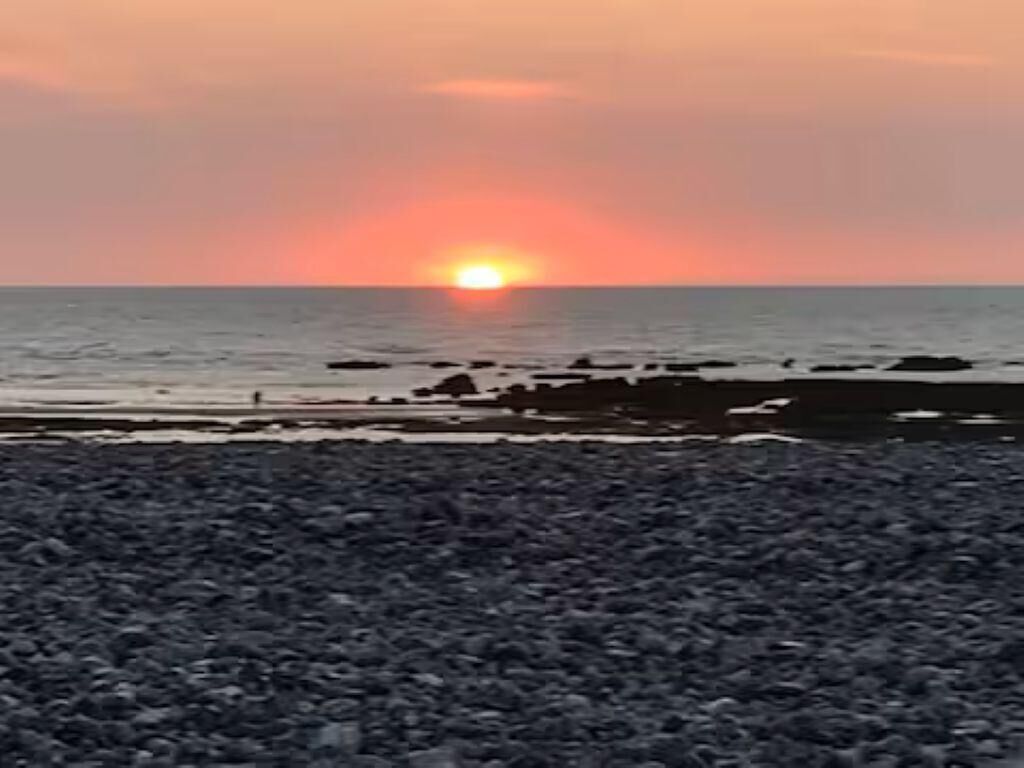 Vlak bij het strand