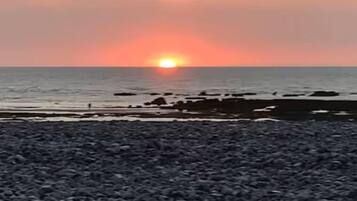 Vlak bij het strand
