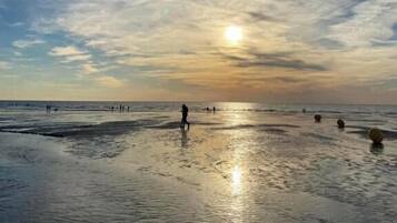 Vlak bij het strand