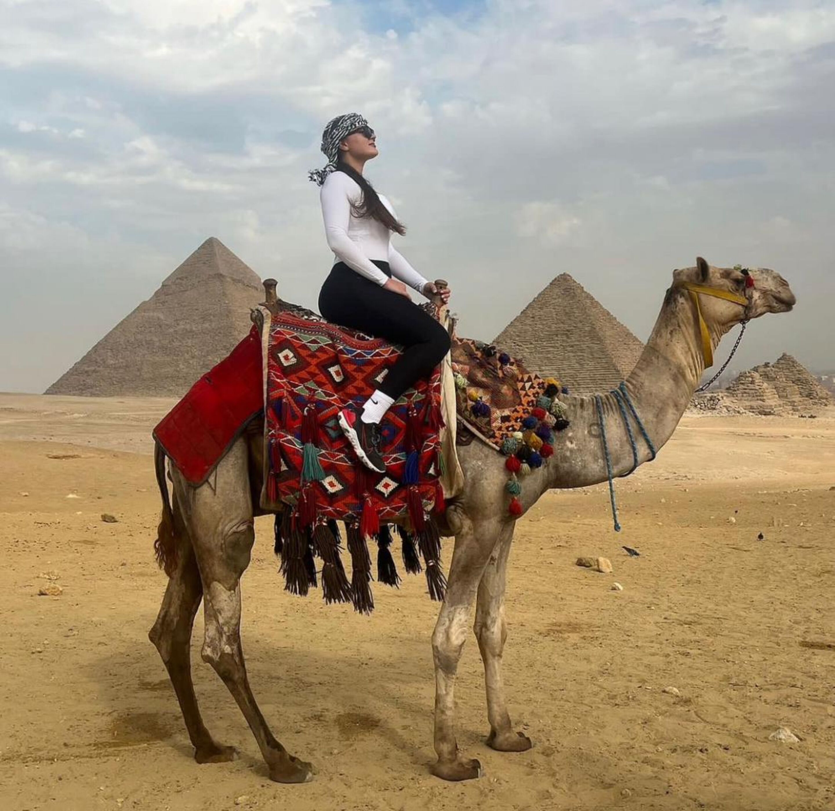 Foto - sphinx pyramids view