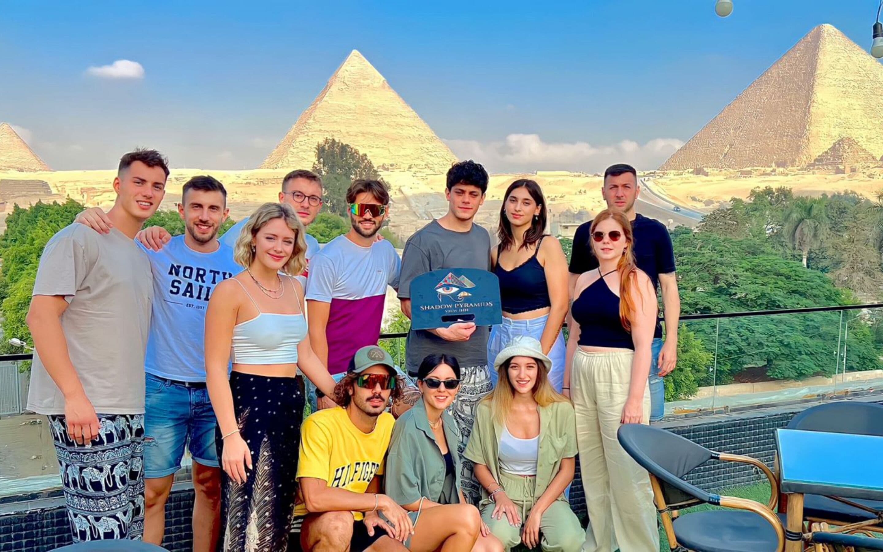 Foto - sphinx pyramids view