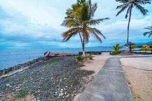 En la playa