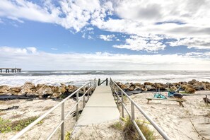 Accommodatie ligt op het strand