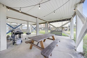 屋外ダイニングエリア