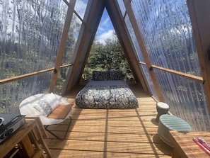 1 makuuhuone, vuodevaatteet