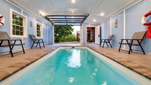 Indoor pool, a heated pool