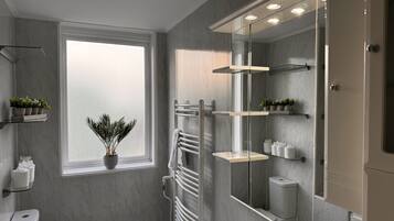 Free toiletries, hair dryer, towels, soap