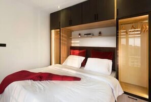 1 Schlafzimmer, Schreibtisch, Bügeleisen/Bügelbrett, WLAN