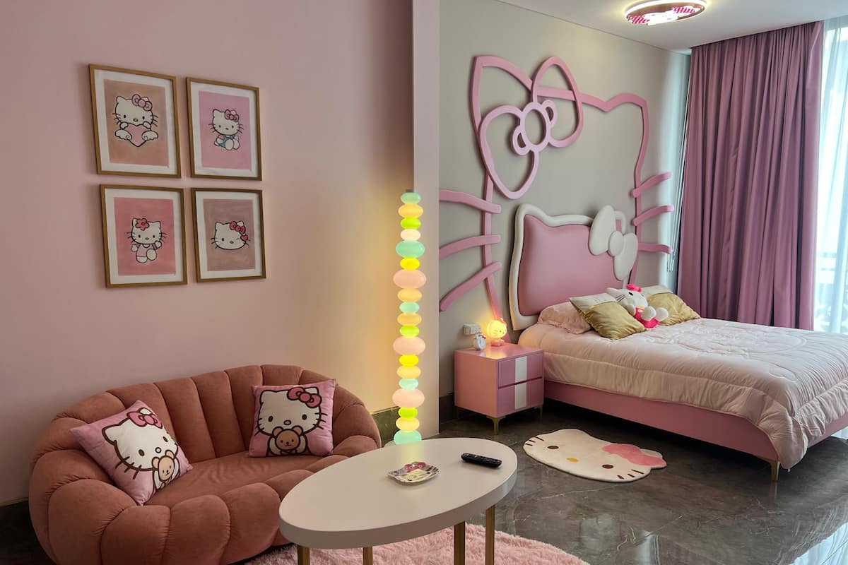 時尚公寓 | 遮光窗簾/窗簾、熨斗/熨衫板、免費 Wi-Fi、床單