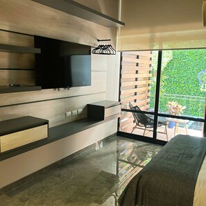 Departamento Confort, 1 cama Queen size y sofá cama, torre | Cortinas blackout, tabla de planchar con plancha y wifi gratis