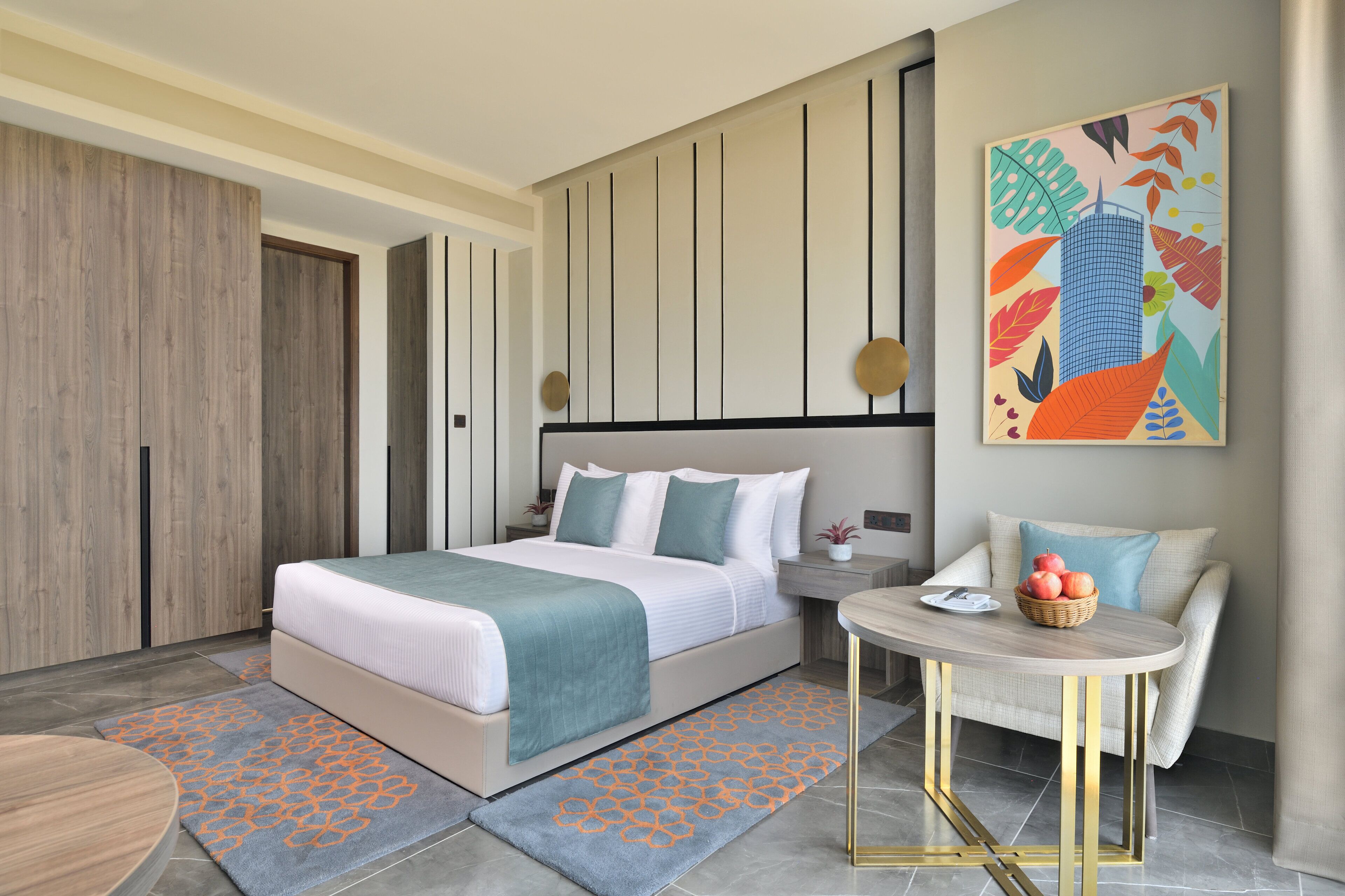 Premium bedding, down duvets, minibar, in-room safe