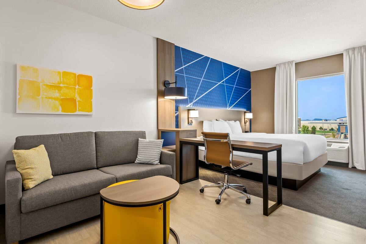 Room, Multiple Beds, Accessible, Non Smoking (Mobility, Hearing Accessible) | Desk, laptop workspace, soundproofing, iron/ironing board