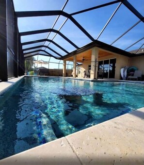 A heated pool