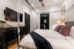 5 habitaciones, tabla de planchar con plancha y wifi gratis 