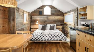 Ferienhütte, 1 Queen-Bett, Küche | 1 Schlafzimmer, italienische Bettbezüge von Frette