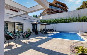 Una piscina riscaldata