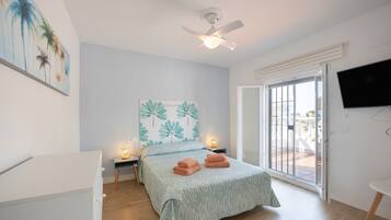 4 slaapkamers, een strijkplank/strijkijzer, gratis wifi, beddengoed