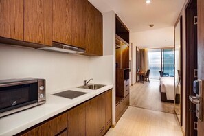 Deluxe Room, Ocean View | Premium bedding, down duvets, pillow-top beds, desk - Panorama Nha Trang Central Condotel (Nha Trang)