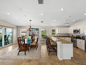 Fridge, microwave, oven, stovetop - In The Heart of IRB! Oceanfront! Blue Moon Sleeps 9 with Spectacular  View!!  (Indian Rocks Beach)