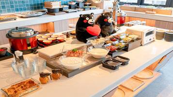 Daily buffet breakfast for a fee