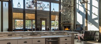 Gorgeous Mountain Lodge on Privately-Owned Lake - Sleeps 30!