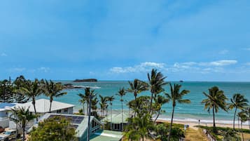 Beach nearby, sun-loungers