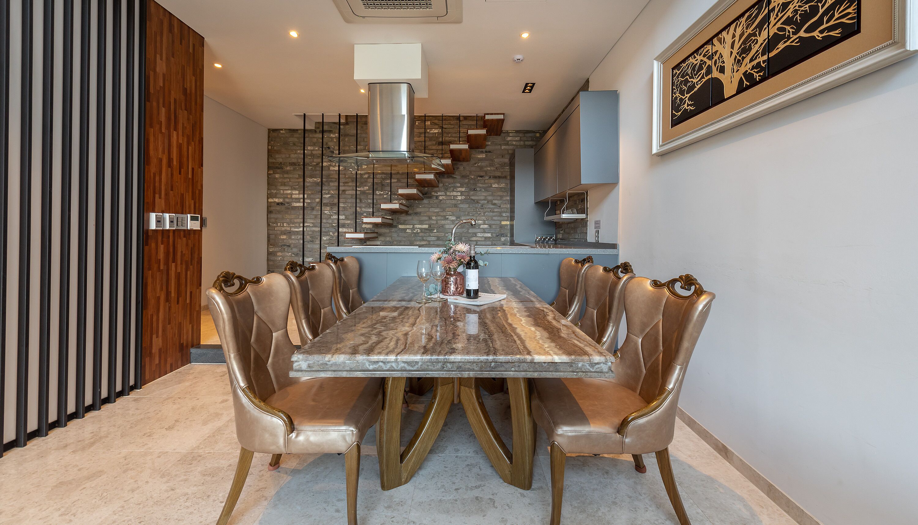 Shared fridge, microwave, electric kettle, highchair