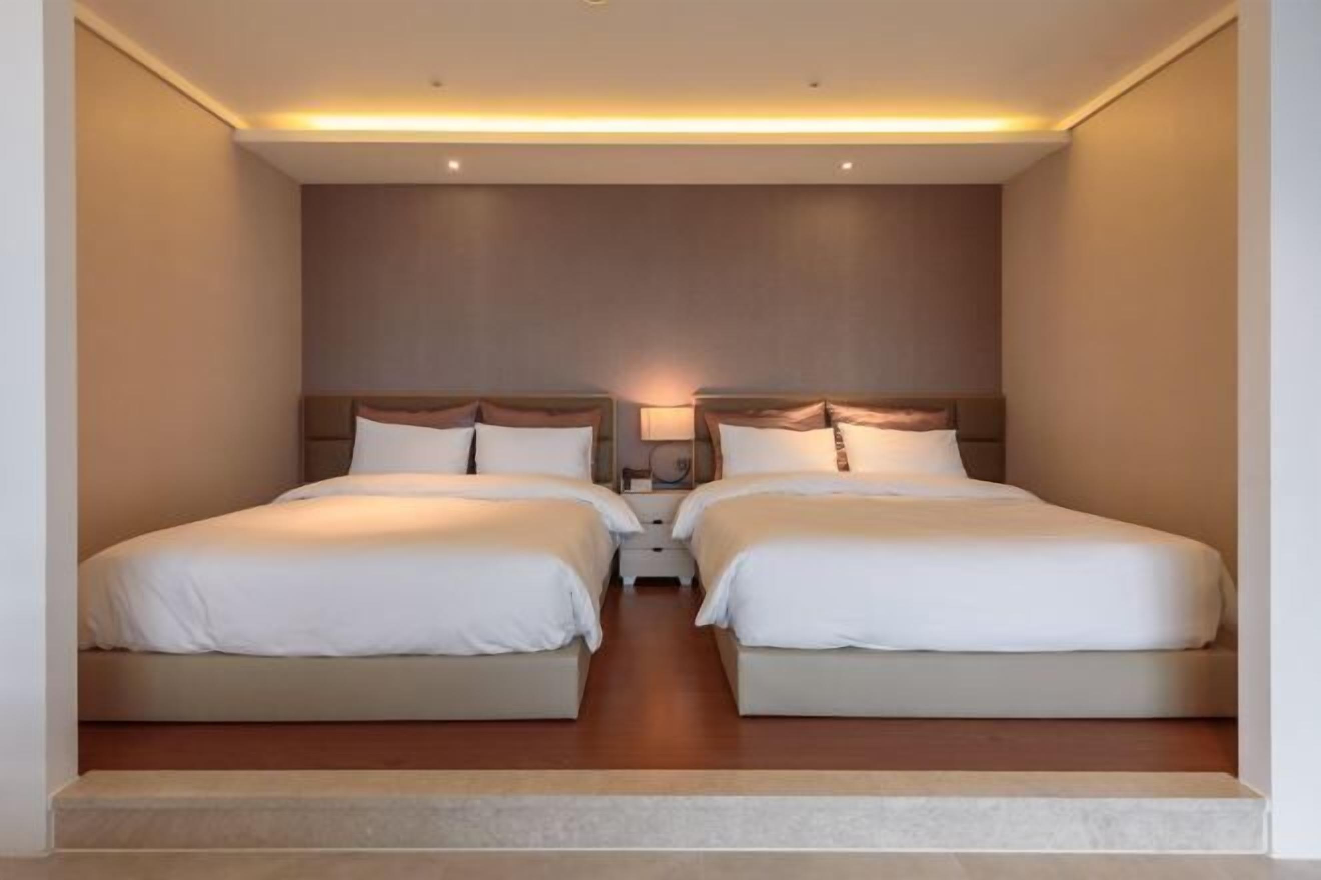 Hypo-allergenic bedding, down comforters, blackout drapes, soundproofing