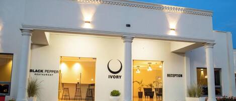 Front of property – evening/night