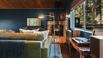 Smart TV y chimenea
