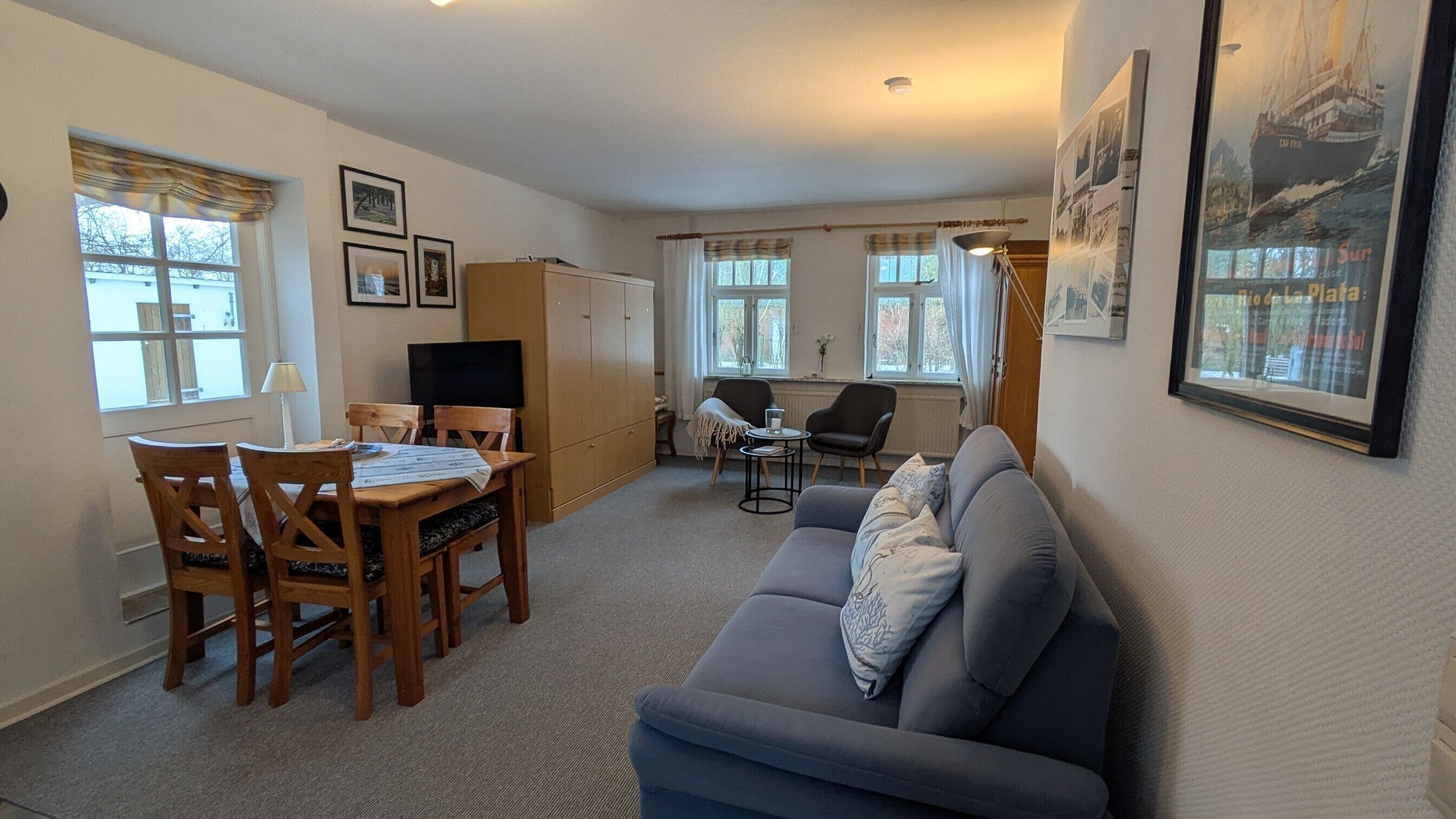 TV, DVD player, aparelho de som