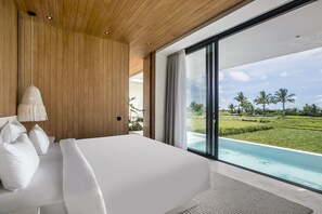Deluxe villa, 1 slaapkamer, privézwembad | Kameruitzicht
