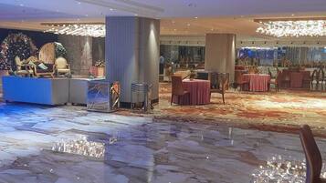 Outdoor banquet area