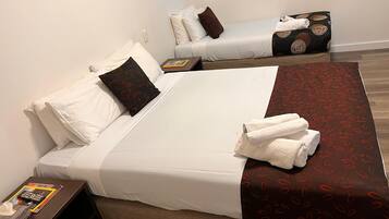 1 bedroom, iron/ironing board, bed sheets