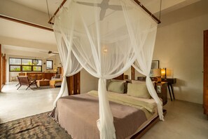 Villa, 1 Bedroom | 1 bilik tidur, cadar kapas Mesir, peralatan tempat tidur premium