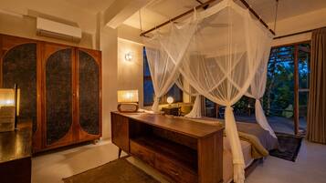 Vila, 1 kamar tidur | 1 kamar tidur, seprai katun Mesir, seprai premium, dan brankas