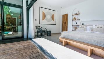 Deluxe Villa, 2 Bedrooms, Garden View | 2 bedrooms, desk, blackout curtains, iron/ironing board
