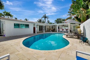 A heated pool