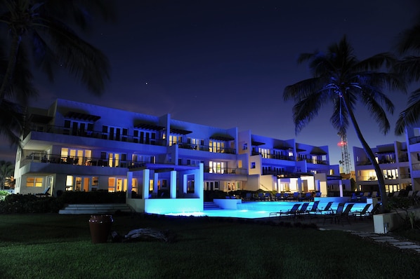 Front of property – evening/night