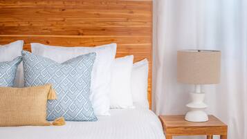 2 bedrooms, premium bedding, down duvets, in-room safe