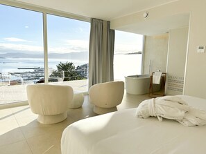 Luxury Room, 1 King Bed, Sea View | Egyptian cotton sheets, premium bedding, down comforters - Otantus Hotel (Muros)