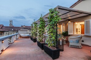 Terrace/patio - Tuscany Lucca center penthouse with large panoramic terrace  (Lucca)