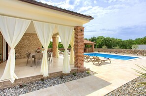 Una piscina riscaldata