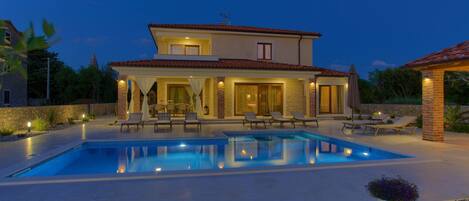 A heated pool