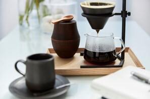 Kaffe och/eller kaffebryggare